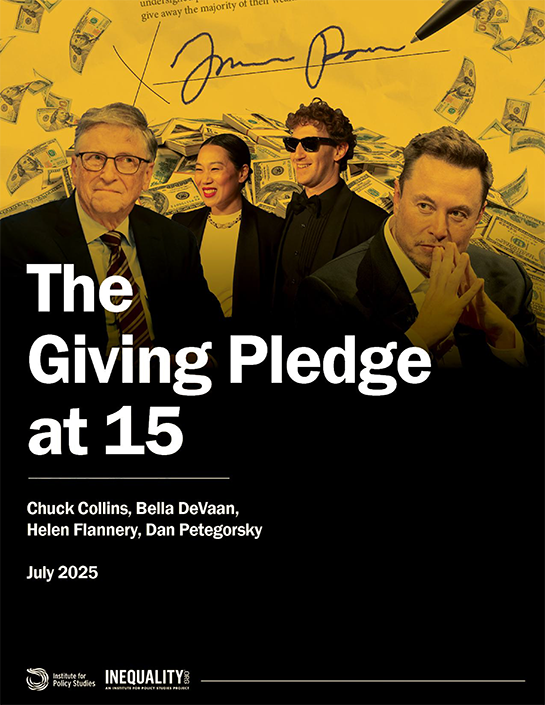 cover image for "Giving Pledge at 15" report