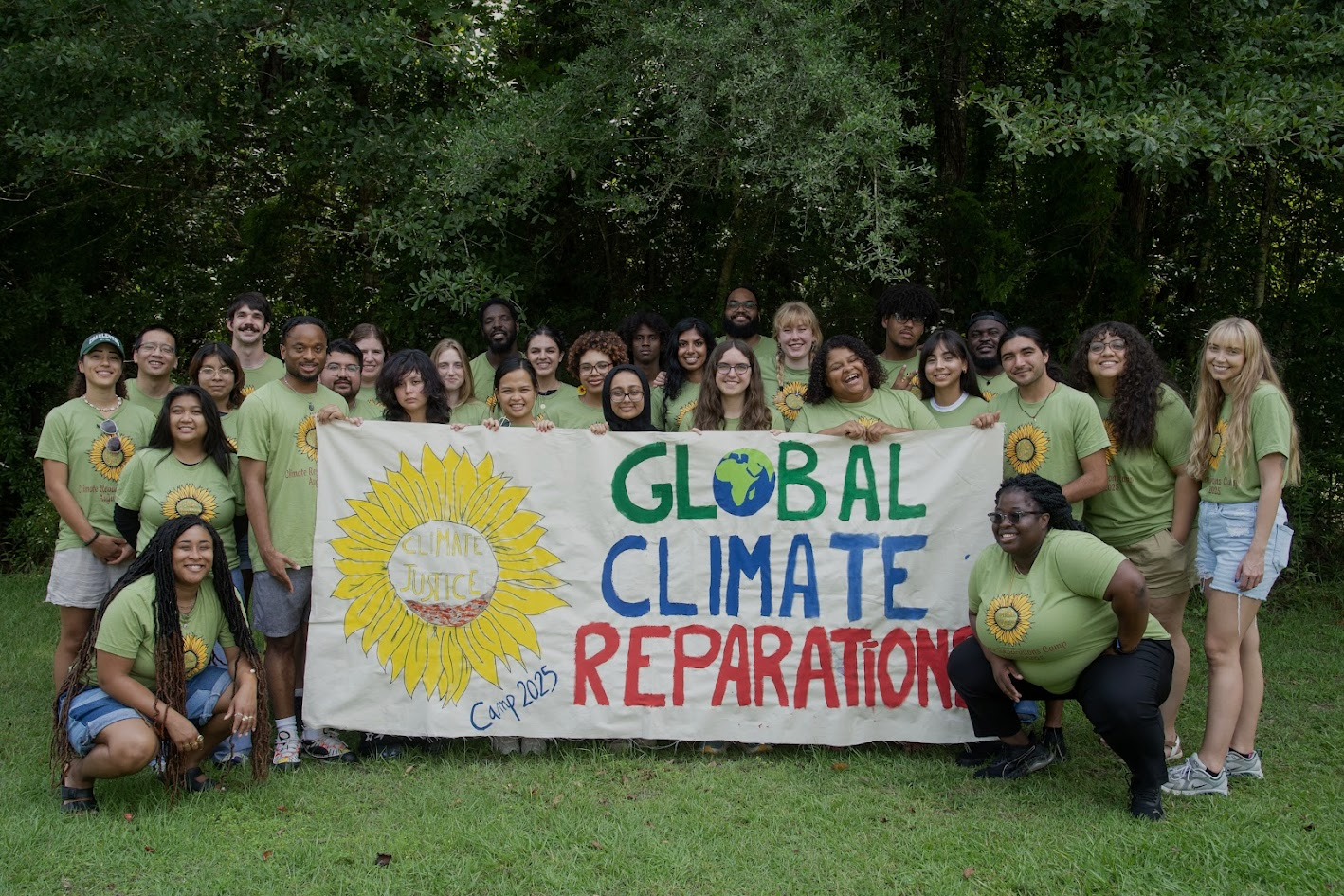 A group image of the campers that attended Action Aid USA 2025