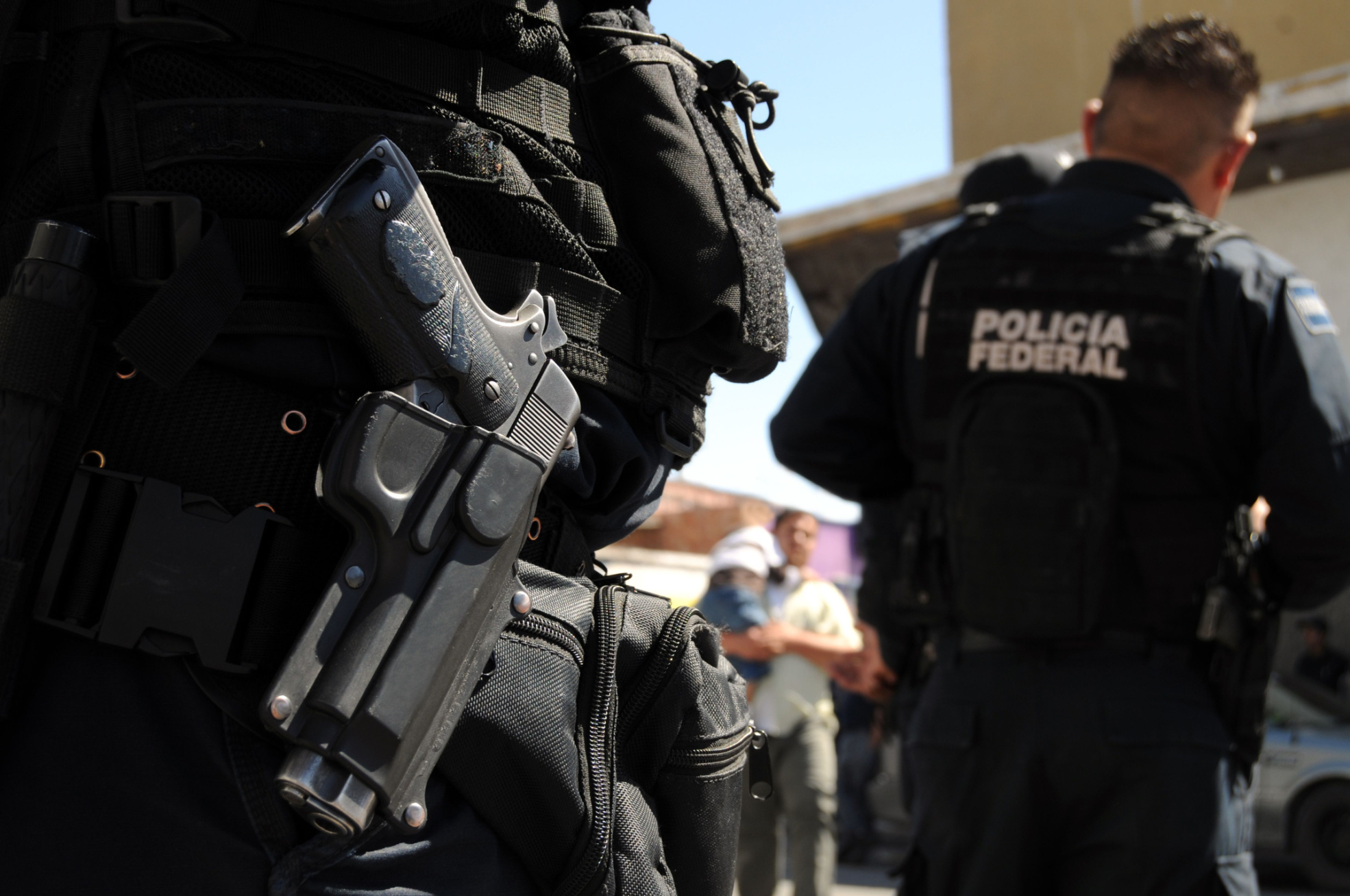 Members of the Mexican federal police