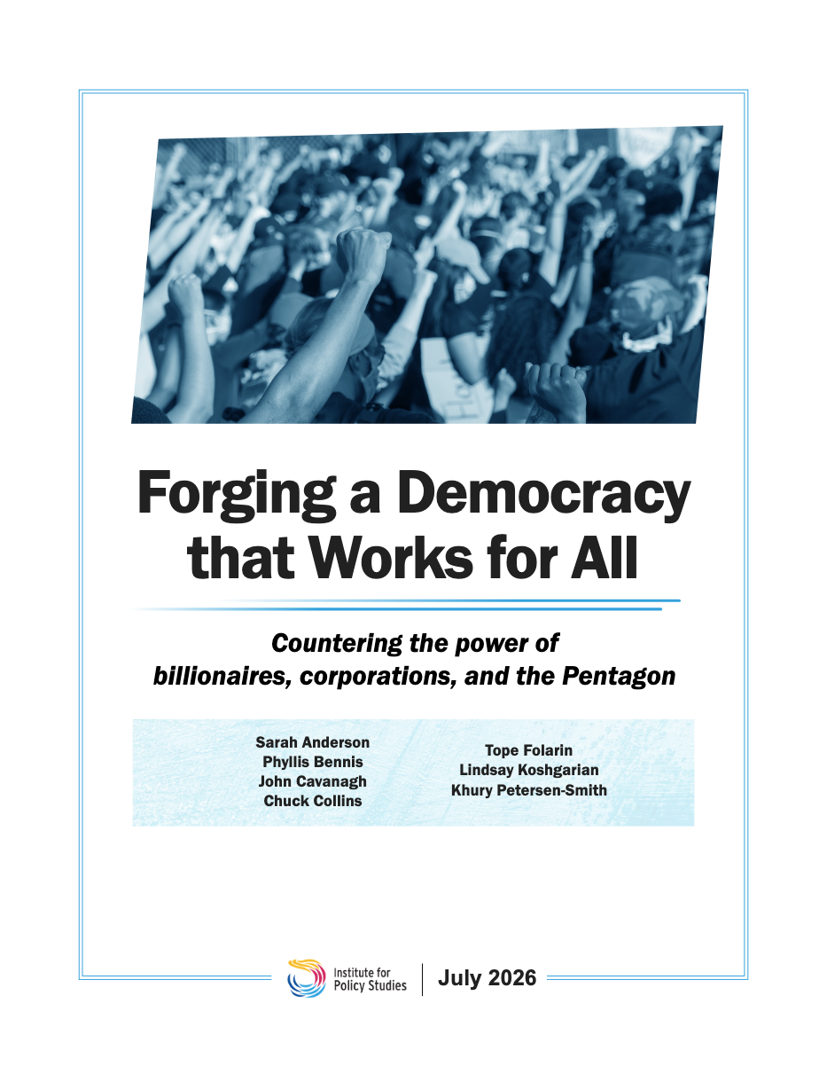 Cover image for "Forging a Democracy That Works For All" report