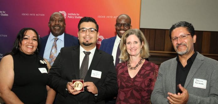 Photo of representatives of La Liga at the 50th annual LM Human Rights Awards